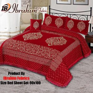 Jacquard-velvet-bed-sheets