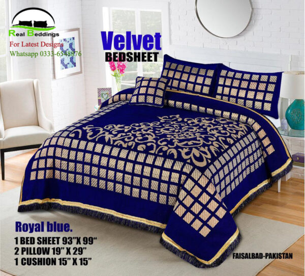 Jacquard Velvet Bed Sheets BS-1085