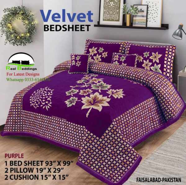 Jacquard Velvet Bed Sheets BS-1086