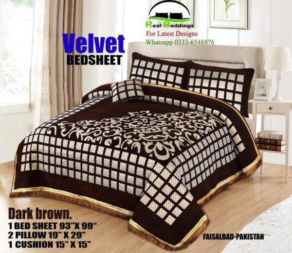 Bridal Velvet Bed Sheets BS-10810