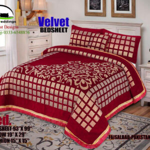Bridal Velvet Bed Sheet BS-10812