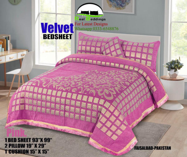 Bridal Velvet Bed Sheet BS-10817