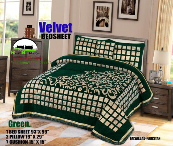 Bridal Velvet Bed Sheet BS-10818