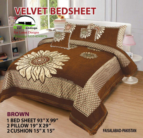 Bridal Velvet Bed Sheet BS-10820